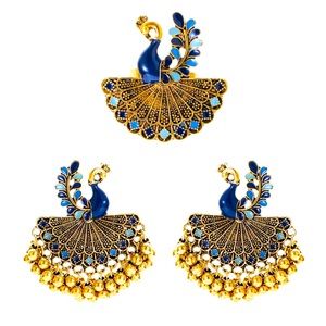 Indian jewelry set Earrings and ring 💍 for women